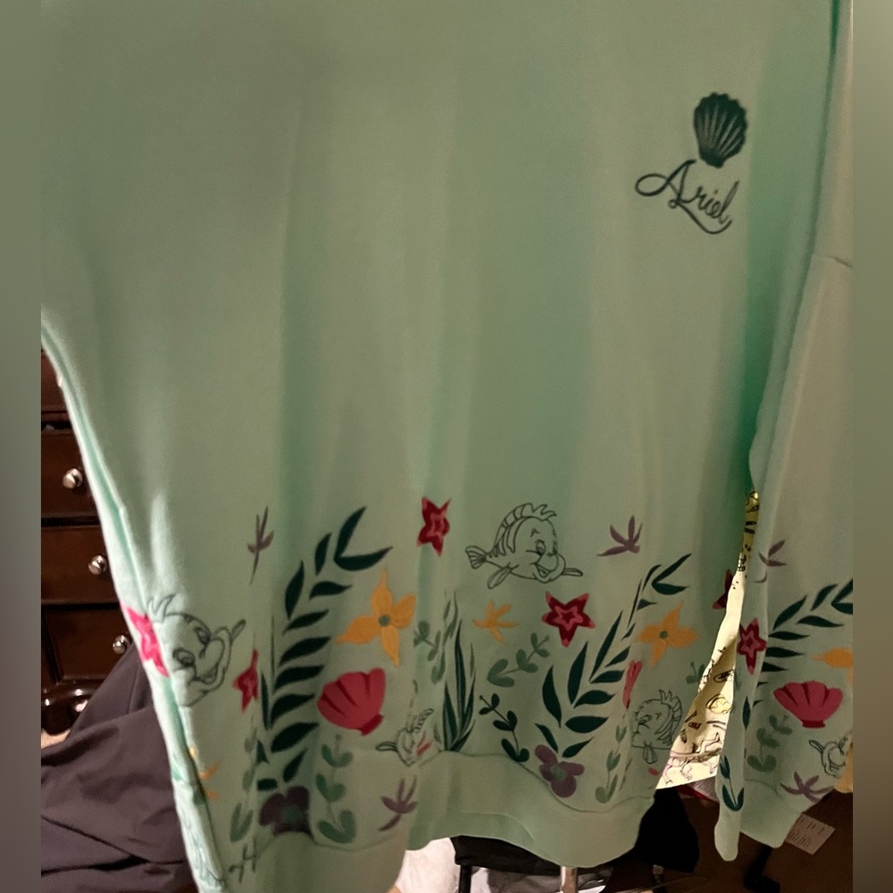 Disney Princess Ariel Light Green Sweatshirt